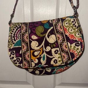 Euc Vera Bradley  plum crazy purse